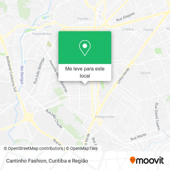 Cantinho Fashion mapa