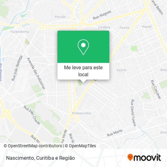 Nascimento mapa