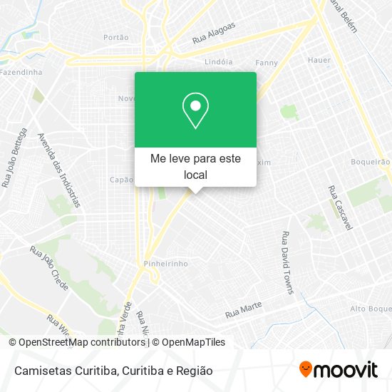 Camisetas Curitiba mapa