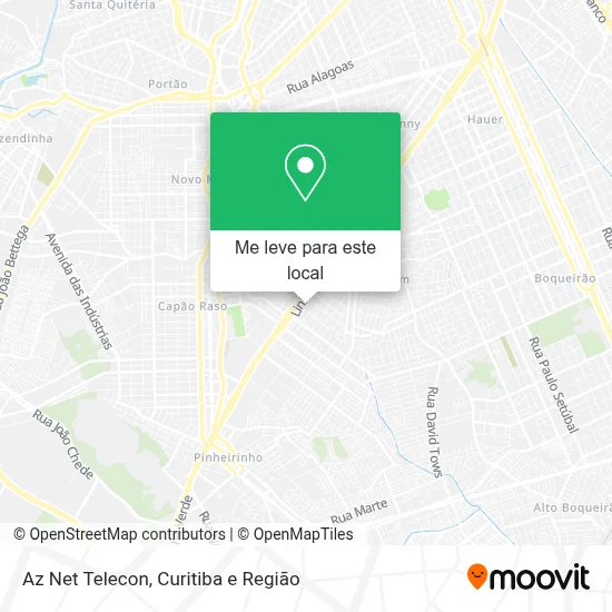 Az Net Telecon mapa