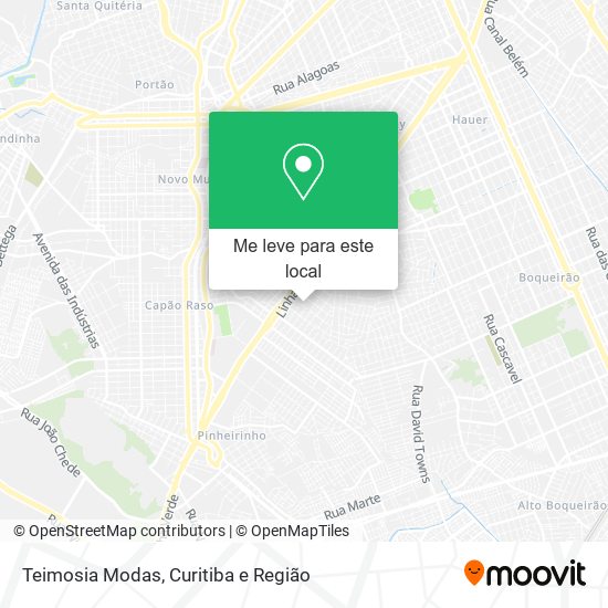 Teimosia Modas mapa