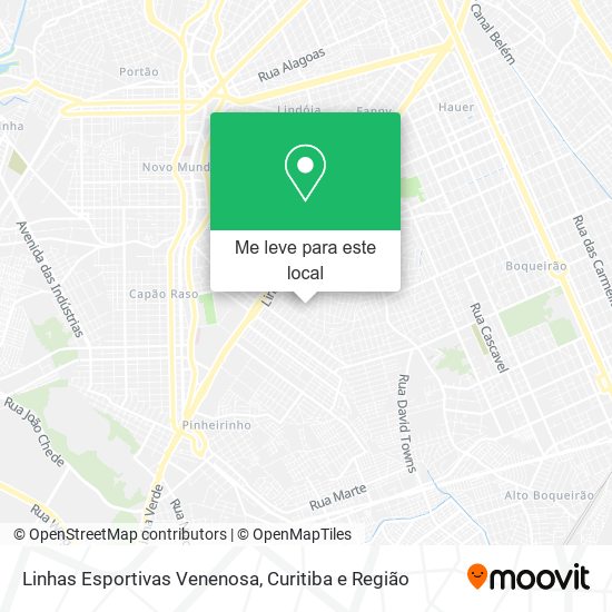 Linhas Esportivas Venenosa mapa