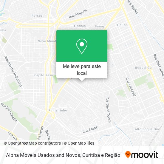 Alpha Moveis Usados and Novos mapa