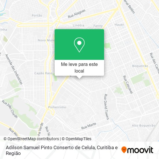 Adilson Samuel Pinto Conserto de Celula mapa