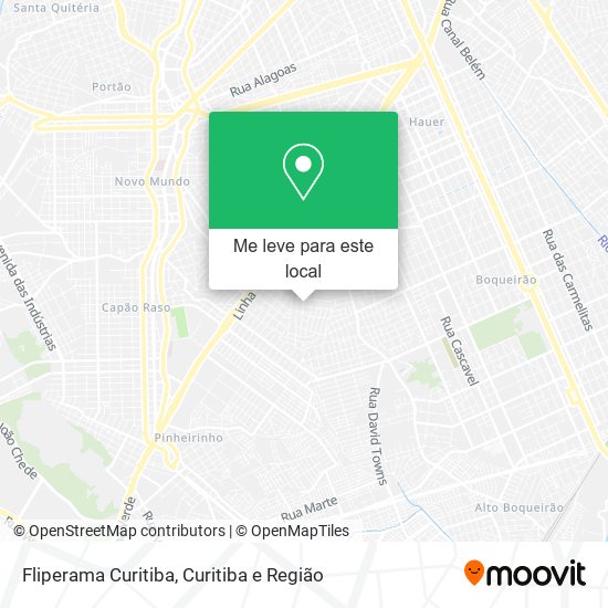 Fliperama Curitiba mapa