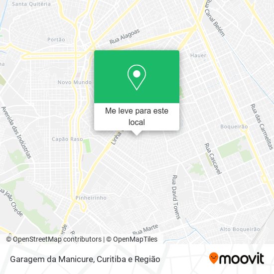 Garagem da Manicure mapa