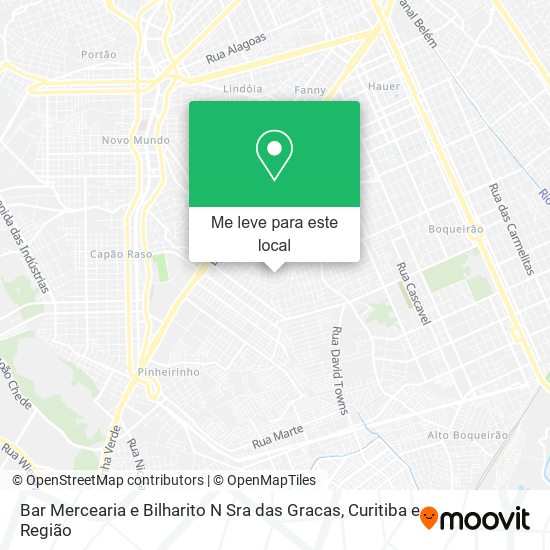 Bar Mercearia e Bilharito N Sra das Gracas mapa