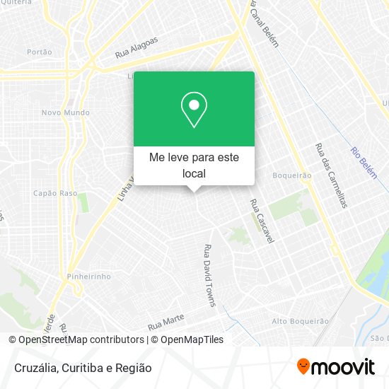 Cruzália mapa