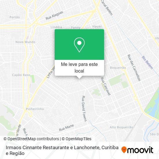 Irmaos Cinnante Restaurante e Lanchonete mapa