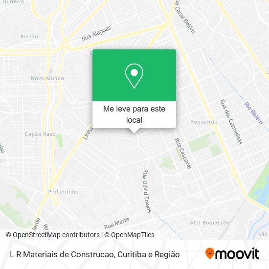 L R Materiais de Construcao mapa