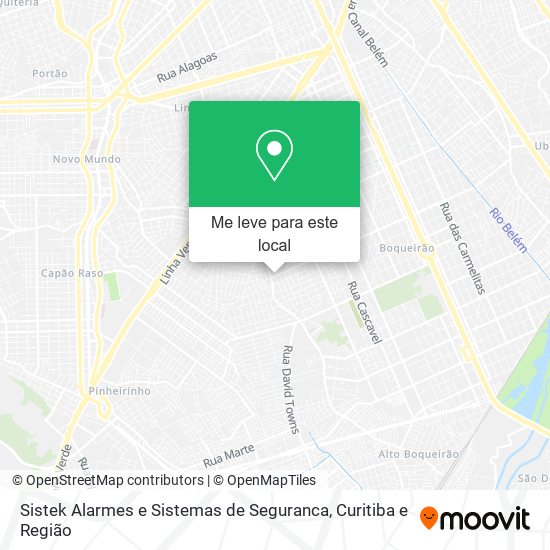 Sistek Alarmes e Sistemas de Seguranca mapa