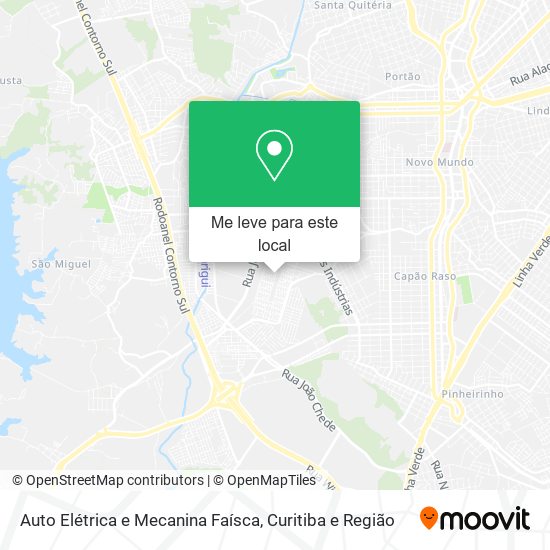 Auto Elétrica e Mecanina Faísca mapa