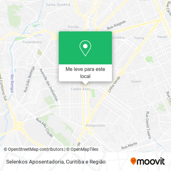 Selenkos Aposentadoria mapa
