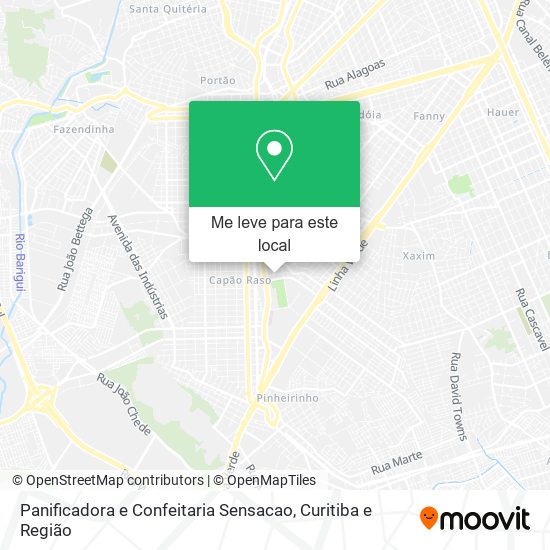 Panificadora e Confeitaria Sensacao mapa