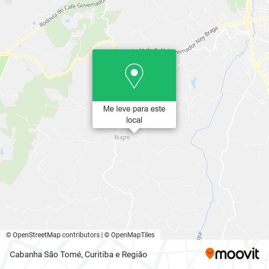 Cabanha São Tomé mapa