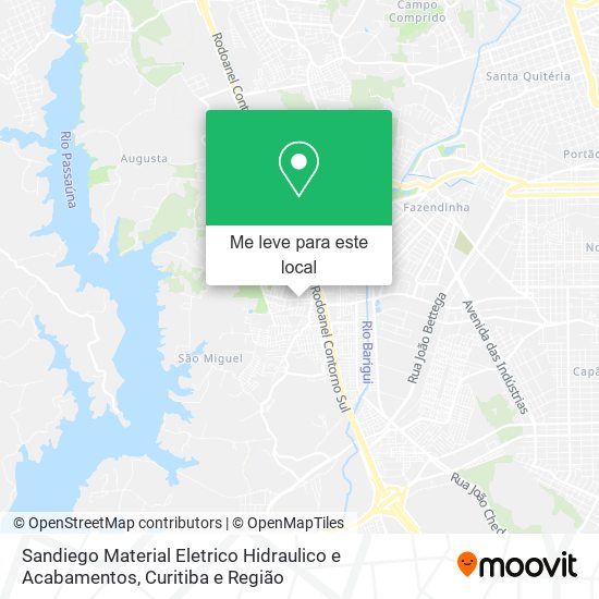 Sandiego Material Eletrico Hidraulico e Acabamentos mapa