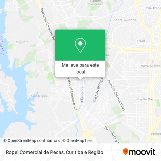 Ropel Comercial de Pecas mapa