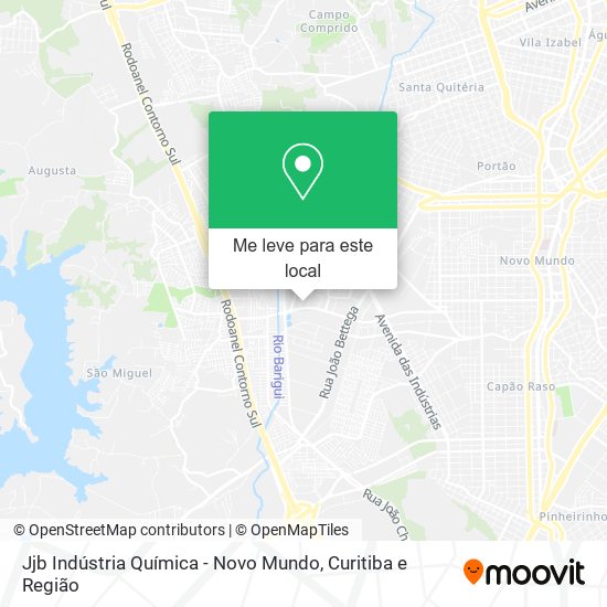 Jjb Indústria Química - Novo Mundo mapa