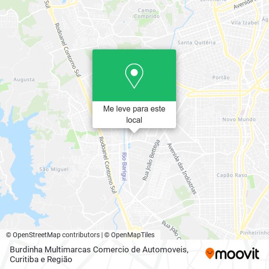 Burdinha Multimarcas Comercio de Automoveis mapa