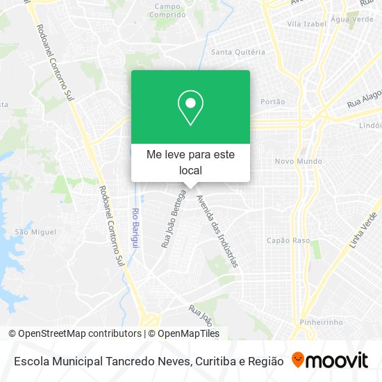 Escola Municipal Tancredo Neves mapa