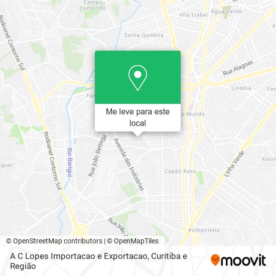 A C Lopes Importacao e Exportacao mapa