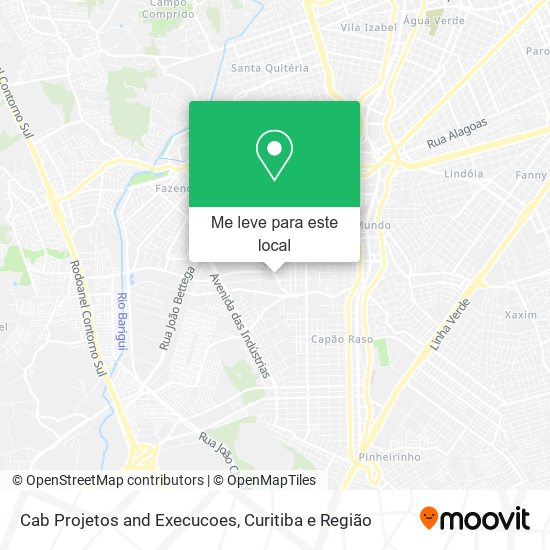 Cab Projetos and Execucoes mapa