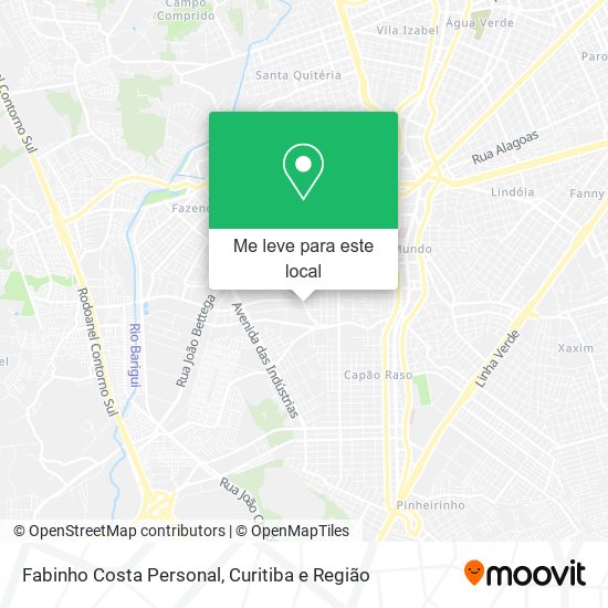 Fabinho Costa Personal mapa