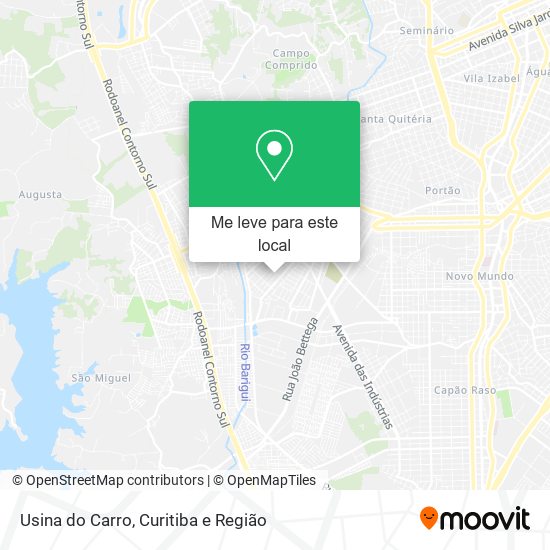 Usina do Carro mapa