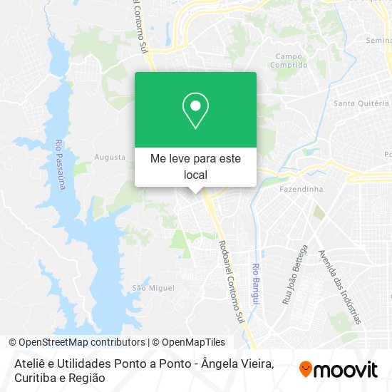 Ateliê e Utilidades Ponto a Ponto - Ângela Vieira mapa