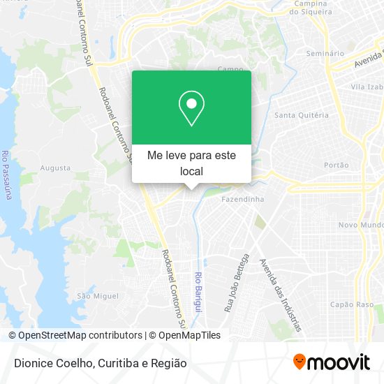 Dionice Coelho mapa