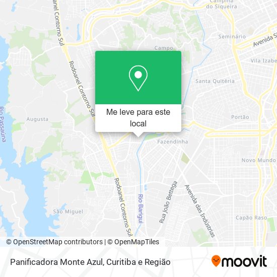 Panificadora Monte Azul mapa