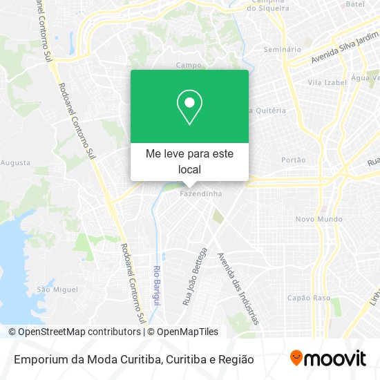 Emporium da Moda Curitiba mapa