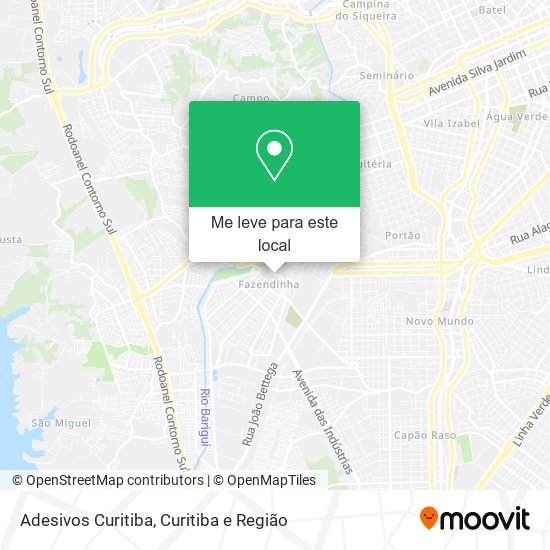 Adesivos Curitiba mapa