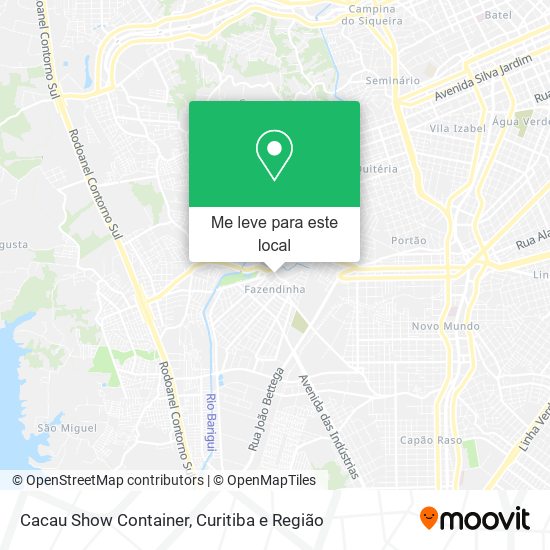 Cacau Show Container mapa