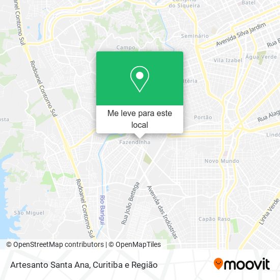 Artesanto Santa Ana mapa
