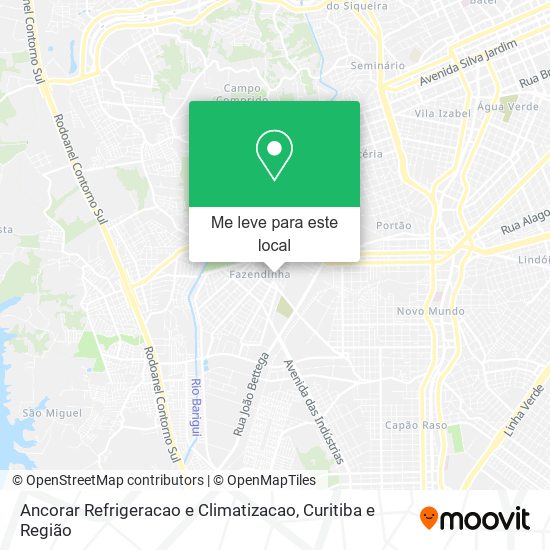 Ancorar Refrigeracao e Climatizacao mapa