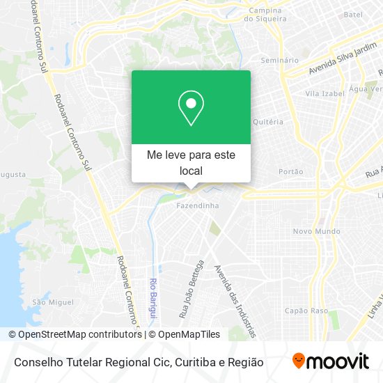 Conselho Tutelar Regional Cic mapa