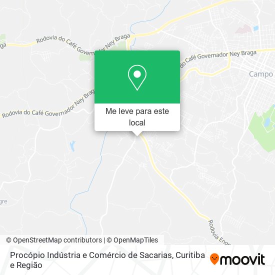 Procópio Indústria e Comércio de Sacarias mapa