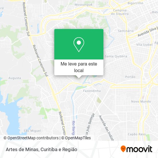 Artes de Minas mapa