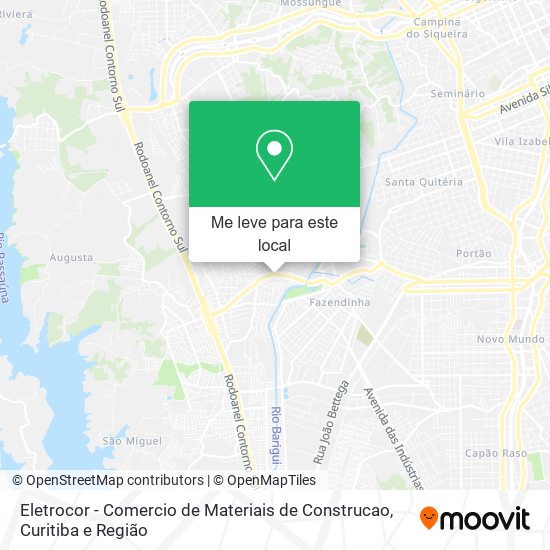 Eletrocor - Comercio de Materiais de Construcao mapa