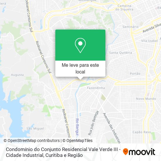 Condomínio do Conjunto Residencial Vale Verde III - Cidade Industrial mapa