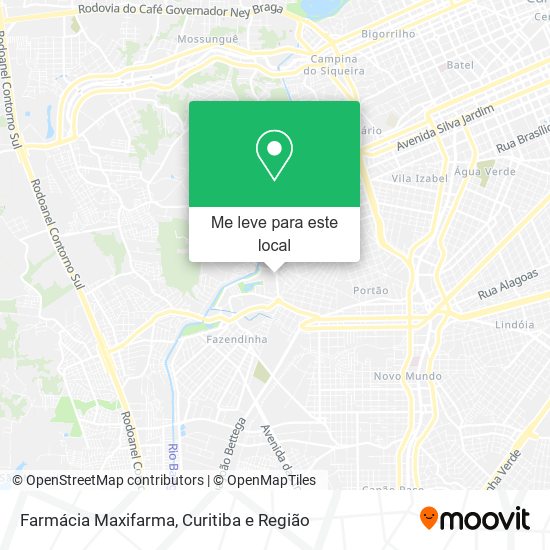 Farmácia Maxifarma mapa