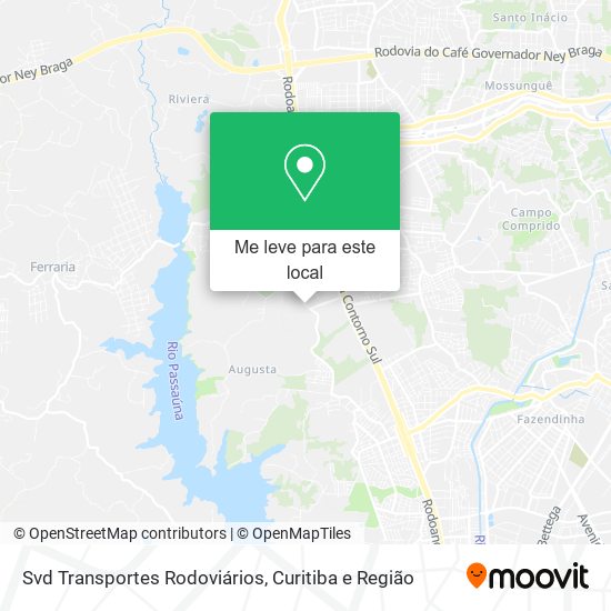 Svd Transportes Rodoviários mapa