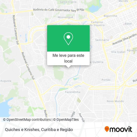 Quiches e Knishes mapa