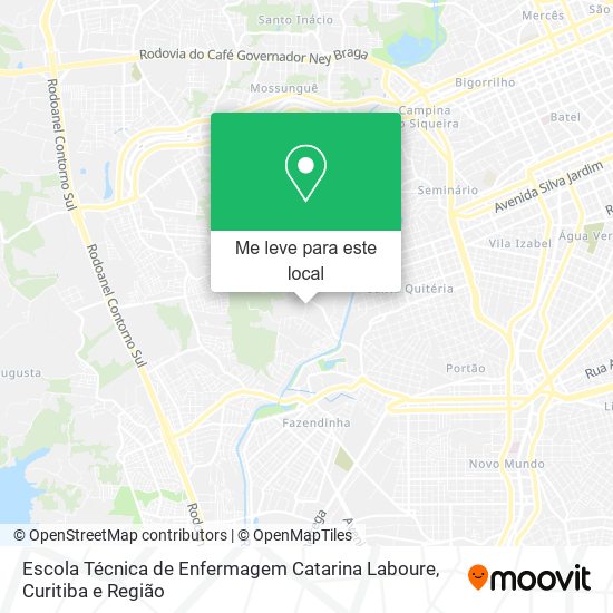 Escola Técnica de Enfermagem Catarina Laboure mapa