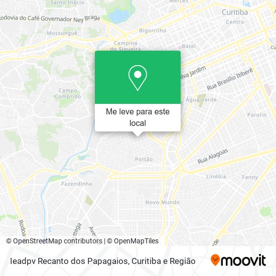 Ieadpv Recanto dos Papagaios mapa