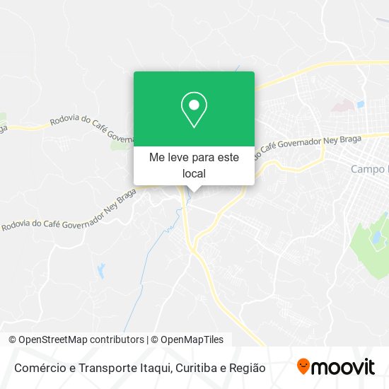 Comércio e Transporte Itaqui mapa