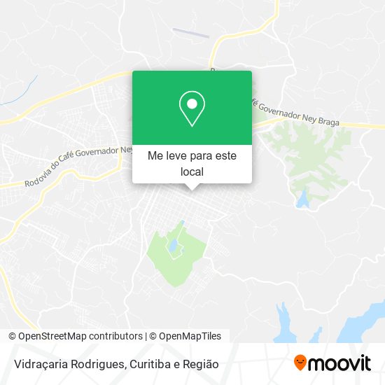 Vidraçaria Rodrigues mapa