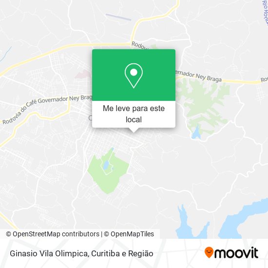 Ginasio Vila Olimpica mapa