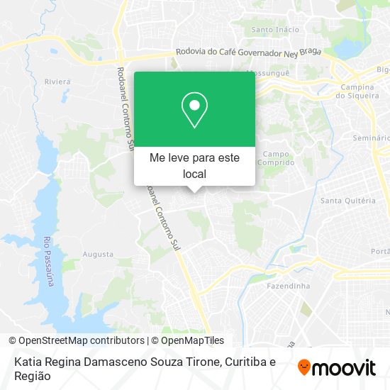Katia Regina Damasceno Souza Tirone mapa